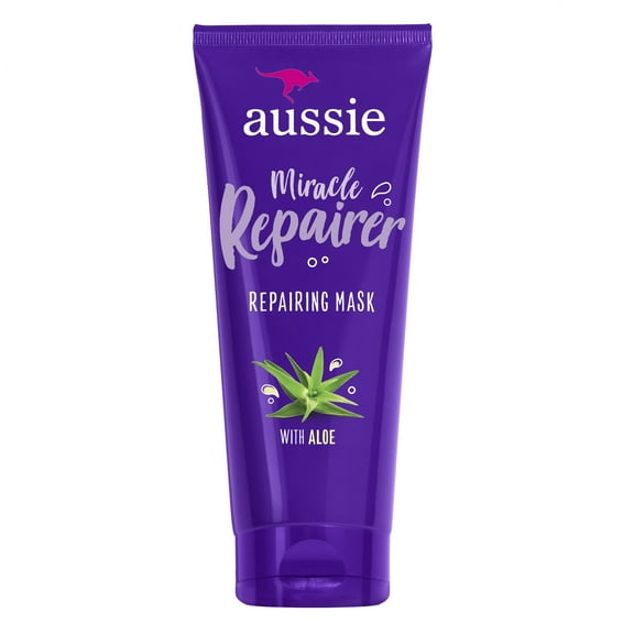 Aussie Miracle Hair Repairer Reconstructing Mask with Aloe, for All Hair Types 7 fl oz