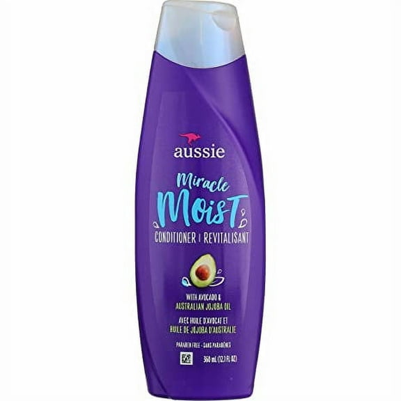 Aussie Miracle Moist Conditioner Avocado & Jojoba Oil 12.1 oz