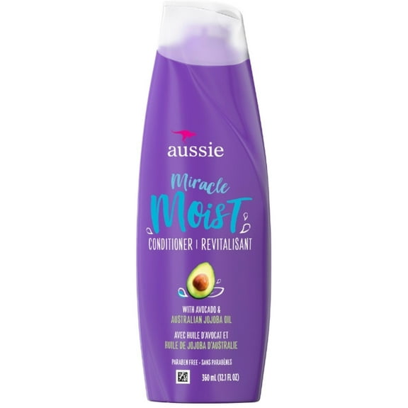 Aussie Miracle Moist Conditioner with Avocado & Jojoba Oil, 12.1 oz, 4-Pack