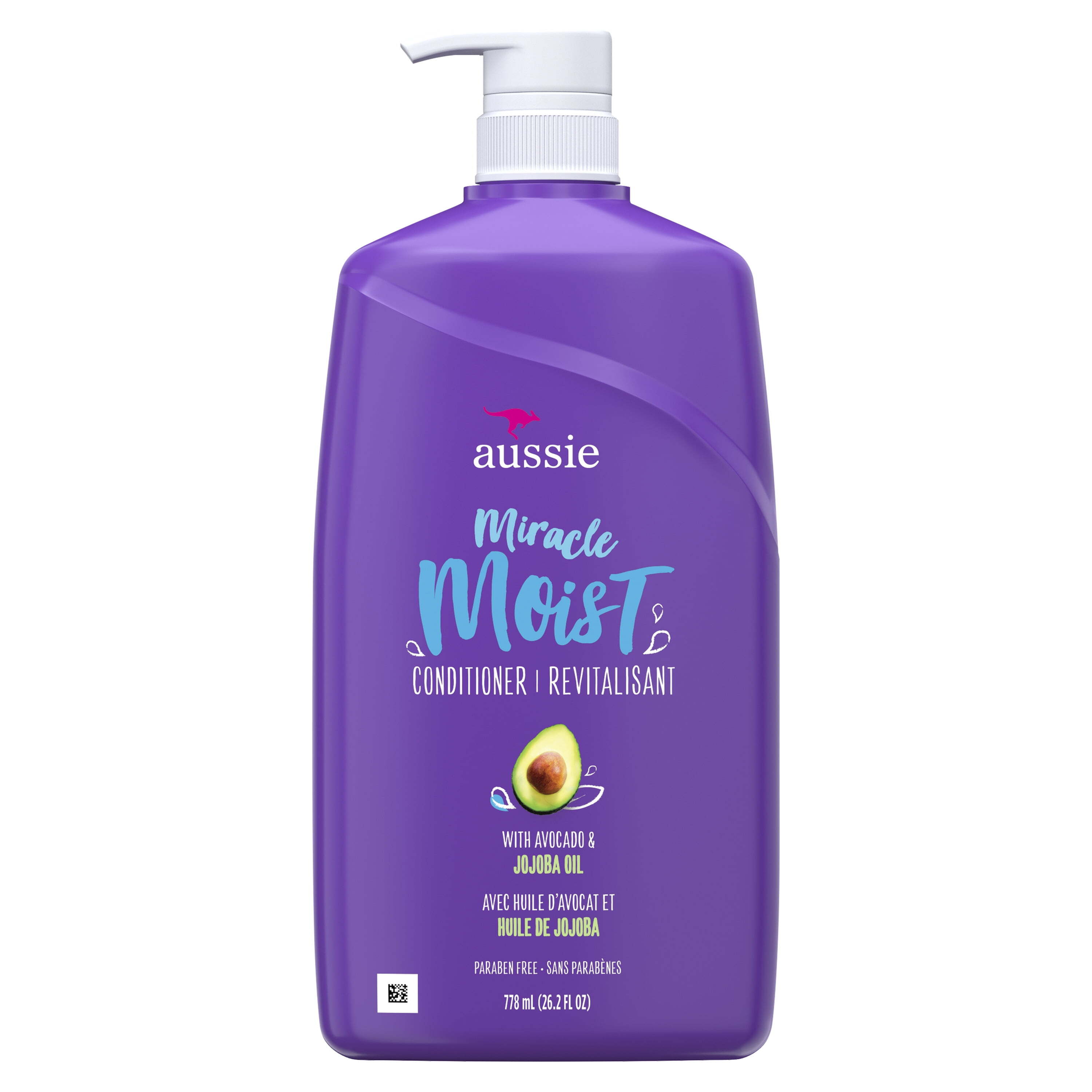 Aussie Miracle Moist Conditioner with Avocado, Paraben Free, For Dry Hair Types, 26.2 oz - image 1 of 9