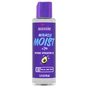 Aussie Miracle Moist Intense Hydration Hair Oil with Jojoba Oil, for Dry and Damaged Hair, 3.2 fl oz
