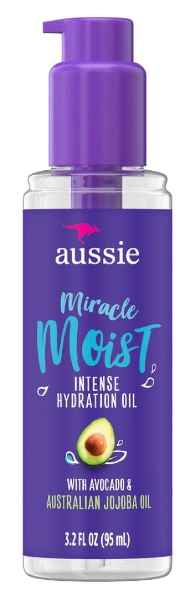 Aussie Miracle Moist Intense Hydration Oil 3.2oz Jojoba (Pack of 3)