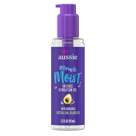 Aussie Miracle Moist Intense Hydration Oil 3.2oz Jojoba (Pack of 3)