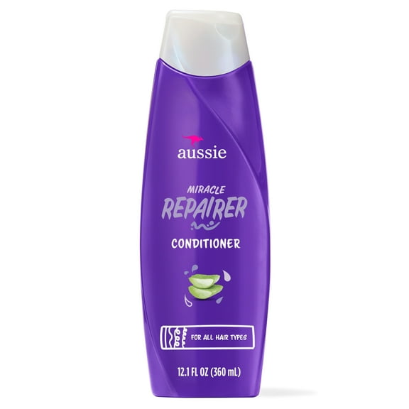 Aussie Miracle Repairer Conditioner with Aloe for All Hair Types, 12.1 fl oz