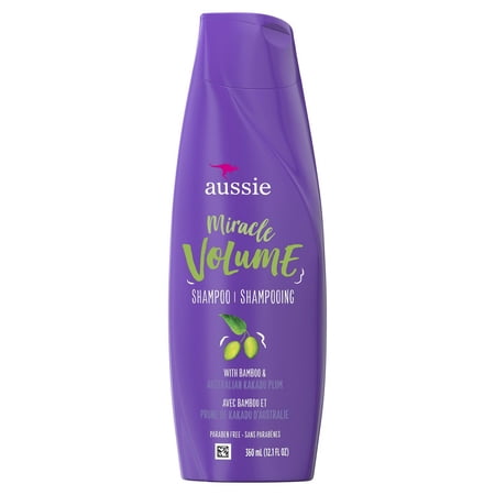 Aussie Miracle Volume Paraben Free Shampoo, 12.10 Oz, 6 Pack