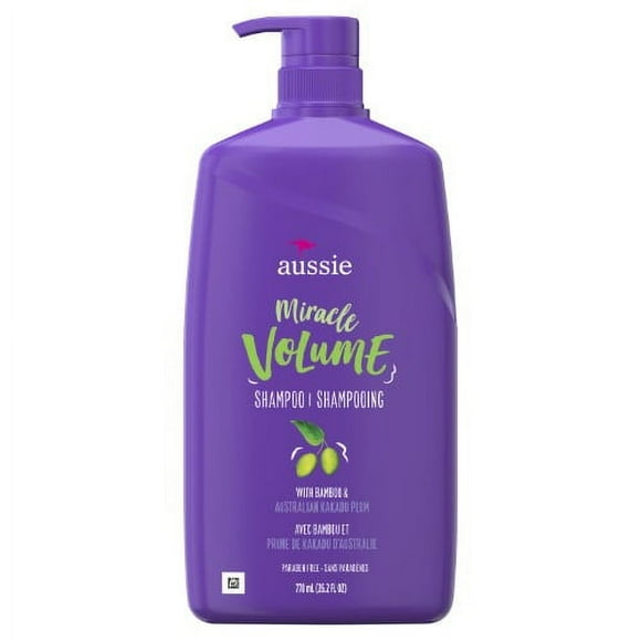Aussie Miracle Volume Shampoo, Paraben Free, 26.2 Fl Oz (Pack of 12)