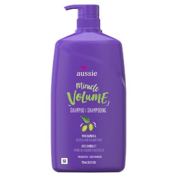 Aussie Miracle Volume Shampoo, Paraben Free, 26.2 Fl Oz (Pack of 6)