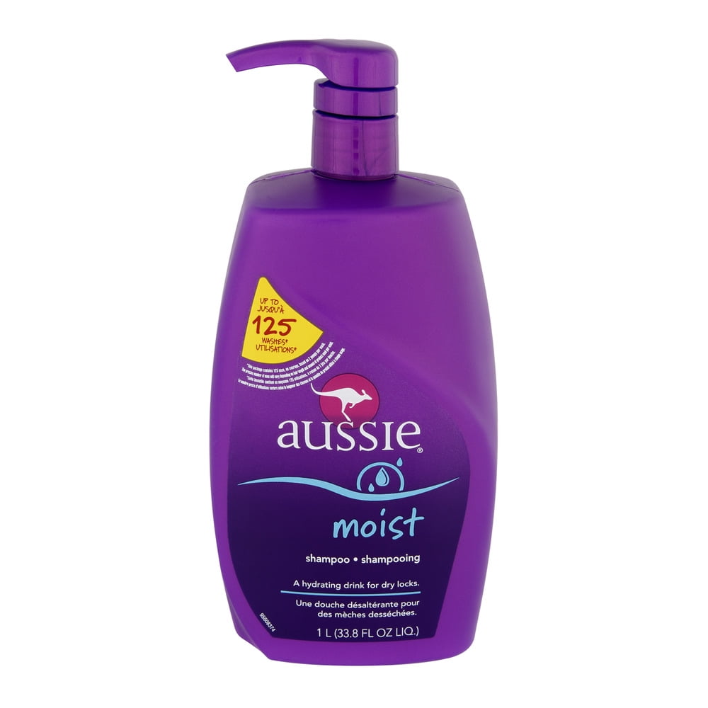 Aussie Moist Shampoo, 33.8 FL OZ - Walmart.com