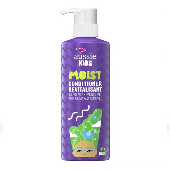 Aussie Moist Sulfate Free Conditioner for Kids, 16 Oz., Pack of 2