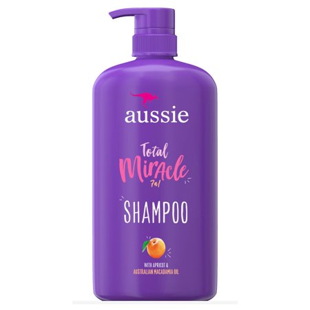 Aussie Paraben-Free Total Miracle Shampoo with Apricot & Macadamia For Damage Hair - 30.4 fl oz