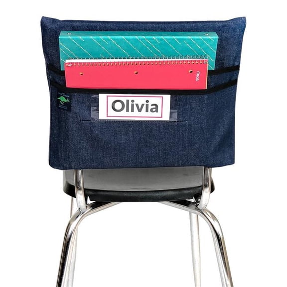 Aussie Pouch 2007085 Original Chair Pocket - Double Pockets & Name Tag Slot, Black Trim