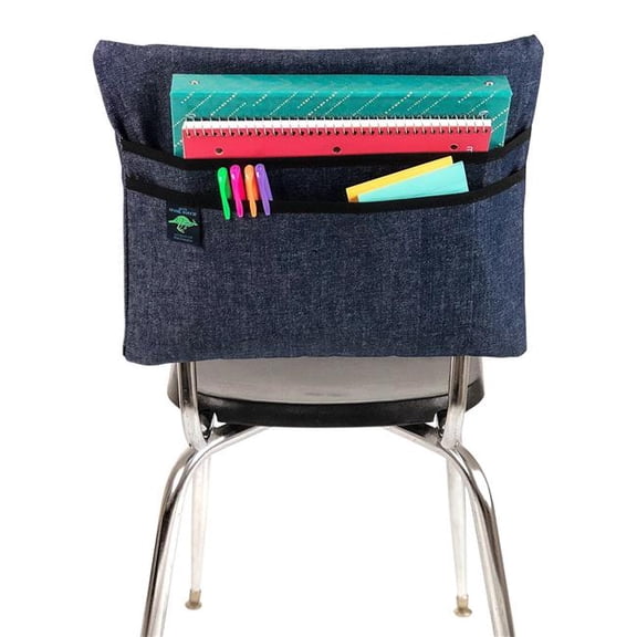 Aussie Pouch Chair Pocket, Double Pockets, 15 Inches, Medium, Black Trim
