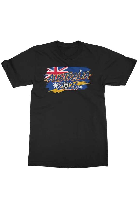 Aussie Pride Flag Graphic Australia 2026 Soccer Fans Unisex T-Shirt, S-5XL