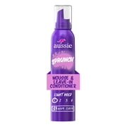 Aussie Sprunch Mousse & Leave-in Conditioner for Curly & Wavy Hair, Unisex, 6 oz