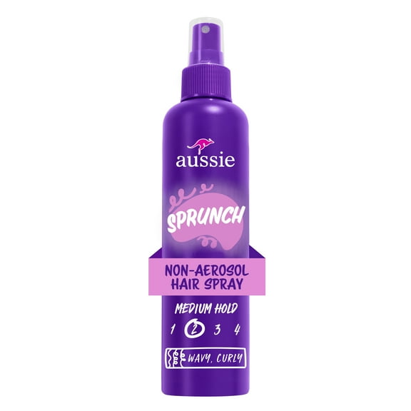 Aussie Sprunch Non-Aerosol Hair Spray for Curly Hair and Wavy Hair, 8.5 fl oz
