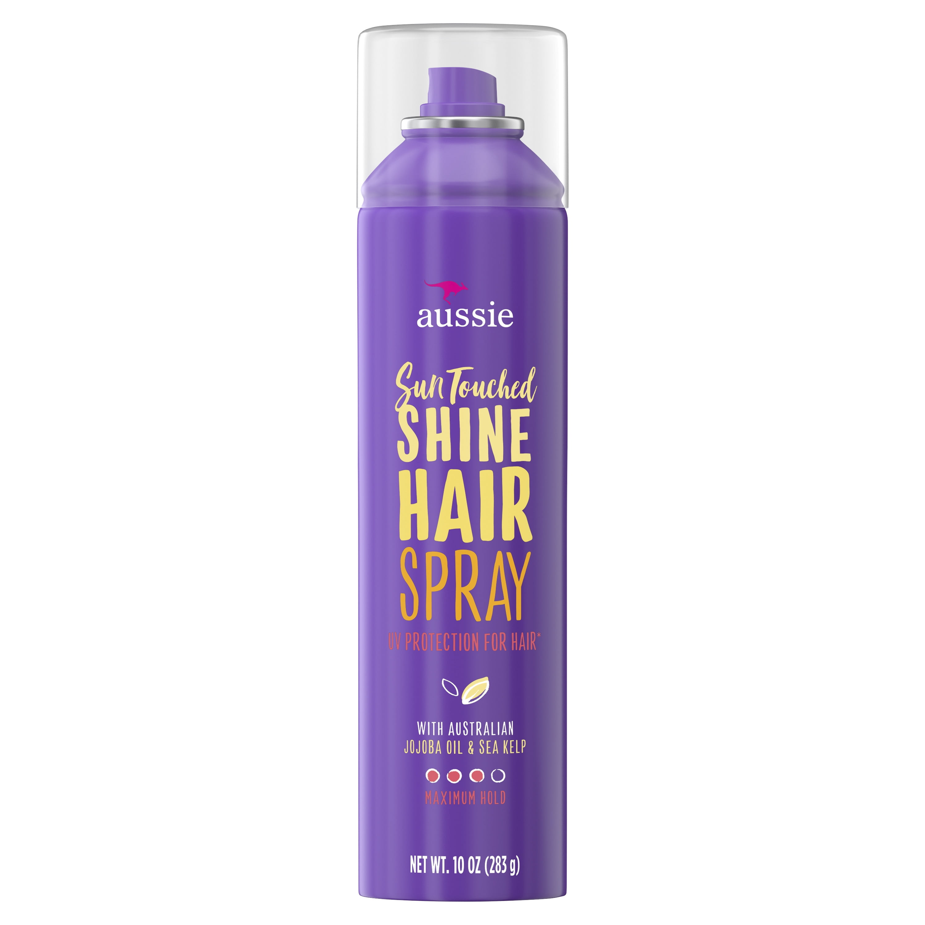Aussie Sun-Touched Shine Hairspray, Max Hold, UV Protection, 10 oz