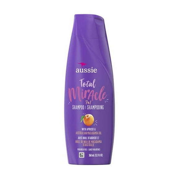 Aussie Total Miracle 7 N 1 Hair Shampoo, 12.1 Oz