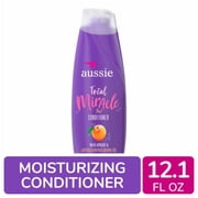 Aussie Total Miracle Conditioner with Apricot and Macadamia Oil Paraben Free for Dry Damaged Hair 12.1 fl oz