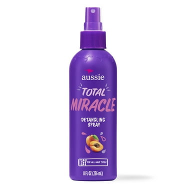 Aussie Total Miracle Hair Detangling Spray with Apricot Oil for All Hair Types, 8 fl oz