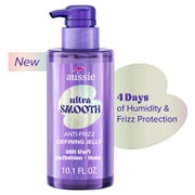 Aussie Ultra Smooth Defining Jelly, Anti-Frizz, Hold + Define, Styler, With Jojoba Oil, For All Textured Hair 10.1oz
