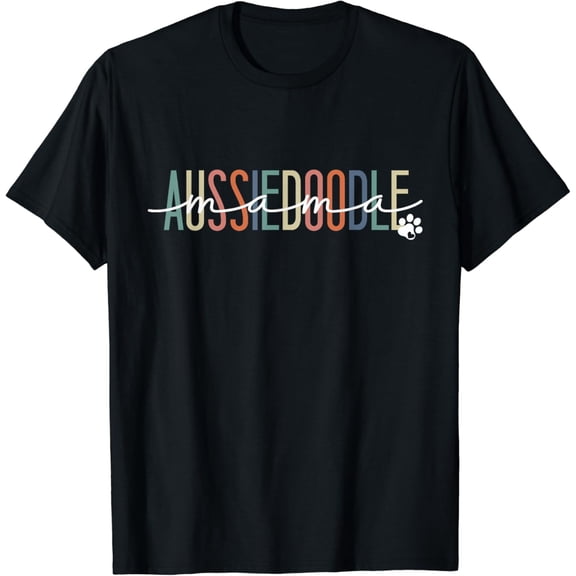 Aussiedoodle Mama Aussie Doodle Dog Mom T-Shirt