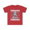 thumbnail image 1 of Aussiedoodle 'Merica Patriotic T-Shirt Cute Aussiedoo Puppy 4th of July Dog, 1 of 2