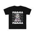 thumbnail image 1 of Aussiedoodle 'Merica Patriotic T-Shirt Cute Aussiedoo Puppy 4th of July Dog, 1 of 2