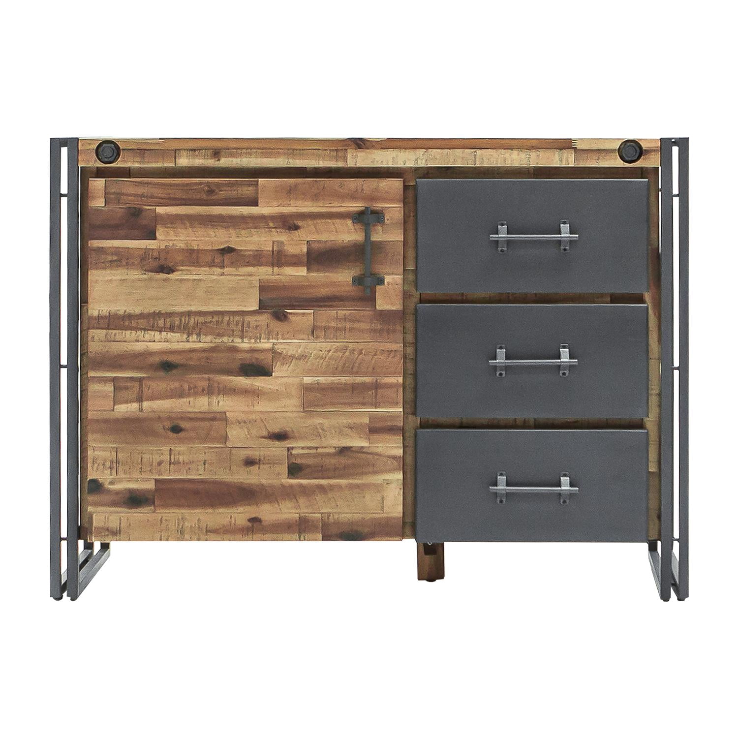 Austen Cabinet Natural Steel Grey