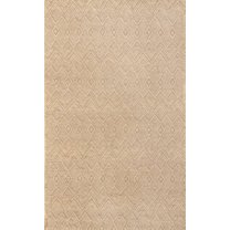 Austere AUST20249613 9 ft. 6 in. x 13 ft. Undyed Wool Geometric & Contemporaray Pattern Area Rug, Light Beige