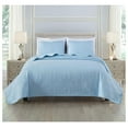 thumbnail image 1 of Austin 3-Piece Oversized Bedspread Coverlet Set (Queen, Chambray Blue), 1 of 9
