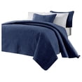 thumbnail image 1 of Austin 3-piece Oversized Bedspread Coverlet Set (King, Navy), 1 of 5