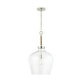 thumbnail image 1 of 9F371A Austin Allen Boland - 1 Light Pendant In Urban and Industrial Style-25 Inches Tall and 14 Inches Wide-Polished Nickel Finish    -Traditional, 1 of 6
