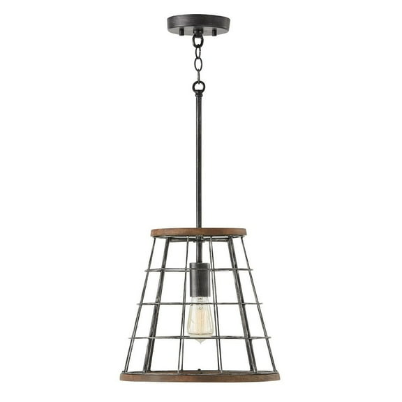 Austin Allen - Bracken - 1 Light Pendant In Urban and Industrial Style-12.75