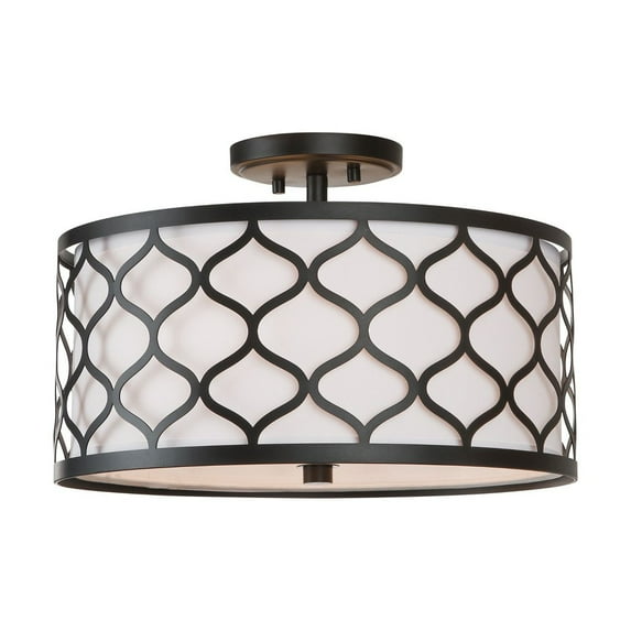 Austin Allen - Felicia - 3 Light Semi-Flush Mount In Modern Style-10 Inches Tall