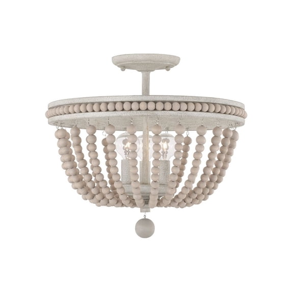 Austin Allen - Handley - 3 Light Semi Flush Mount In Coastal Style-14.5 Inches