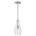 thumbnail image 1 of AA1006BN Austin Allen Kier - 1 Light Pendant In Transitional Style-13 Inches Tall and 6 Inches Wide-Brushed Nickel Finish    -Traditional Installation, 1 of 8