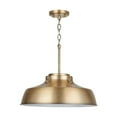 thumbnail image 1 of 9D328A-Austin Allen-Oakwood - 1 Light Pendant In Urban and Industrial Style-7.25 Inches Tall and 18 Inches Wide-Aged Brass Finish    -Traditional, 1 of 7