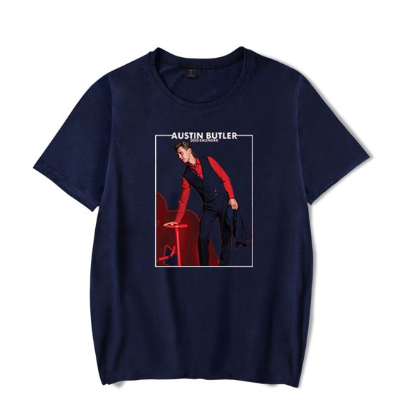 Austin Butler 2025 Calendar Tshirt Cosplay Short Sleeve Hip Hop Tops Unisex Tees