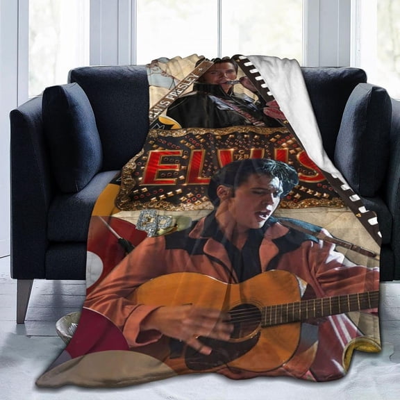 Austin Butler Blanket, 50x60, 3D Printed Plush Blanket, Lightweight & Super Soft, Warm & Comfy, Anti-Pilling Microfiber Flannel Fleece Blanket for Couch, Bed, Sofa