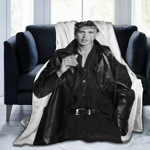 Austin Butler Blanket, 60x80, 3D Printed Plush Blanket, Lightweight & Super Soft, Warm & Comfy, Anti-Pilling Microfiber Flannel Fleece Blanket for Couch, Bed, Sofa