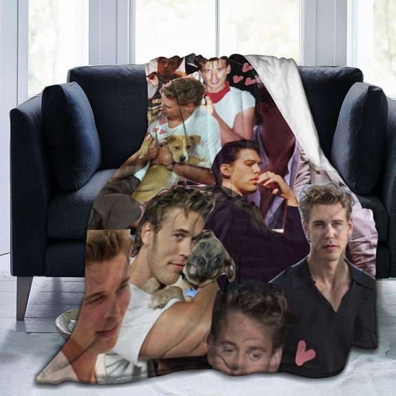 Austin Butler Blanket Bedding Fleece Blanket Soft Throw Blankets Lightweight Anti-Static Blanket - 3 Sizes