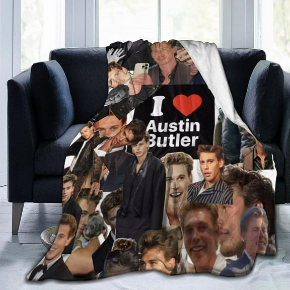 Austin Butler Blanket Bedding Fleece Blanket Soft Throw Blankets Lightweight Anti-Static Blanket - 3 Sizes