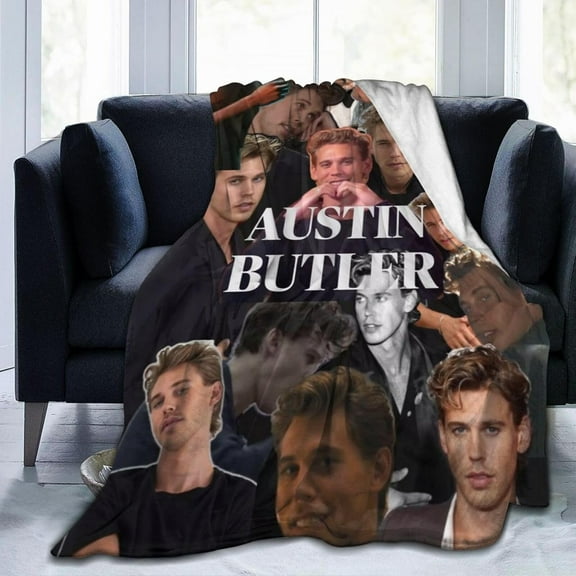 Austin Butler Blanket Bedding Fleece Blanket Soft Throw Blankets Lightweight Anti-Static Blanket - 3 Sizes