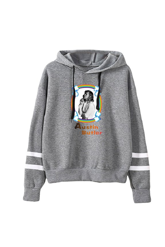 Austin Butler Pocketless Hoodie Sweatshirt Men Women Unisex Long Sleeve Casual Streetwear