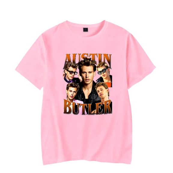 Austin Butler Tshirt Short Sleeve Fashion Crew Neck Tees Casual Tee Hip Hop Shirt