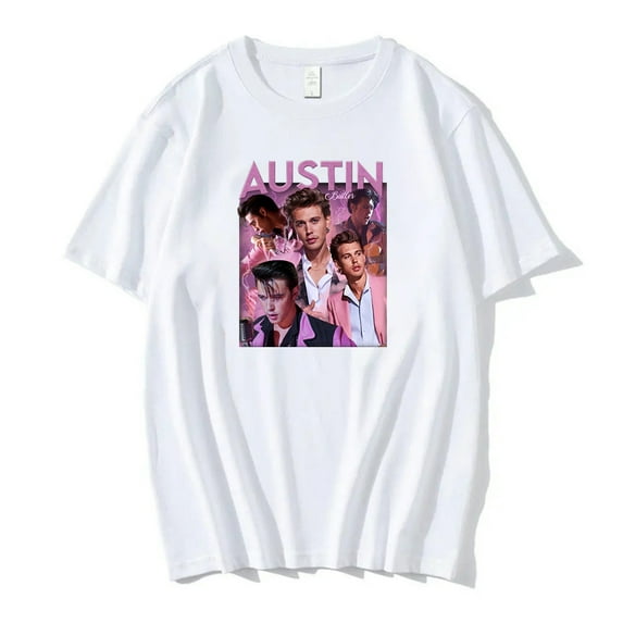 Austin Butler Vintage T-shirt Crewneck Short Sleeve Cotton Tee Women Men Streetwear Tops