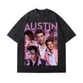 thumbnail image 1 of Austin Butler Washed Cotton Tshirt Hip Hop Crewneck Tees Fashion Short Sleeved Tops, 1 of 4
