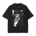 thumbnail image 1 of Austin Butler Washed Cotton Tshirt Hip Hop Crewneck Tees Fashion Short Sleeved Tops, 1 of 4
