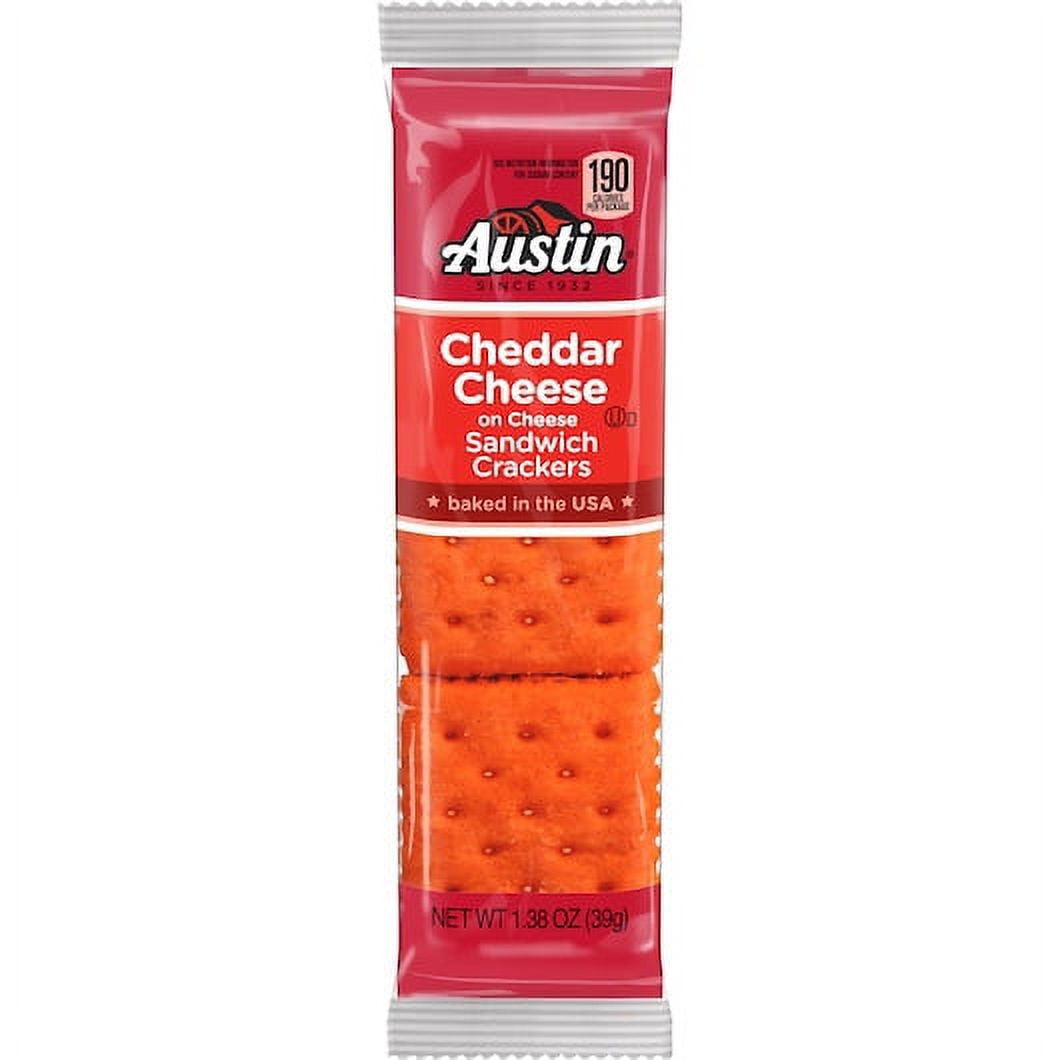 Austin Cheese On Cheese Crackers, 1.38 Ounces, 12 per case