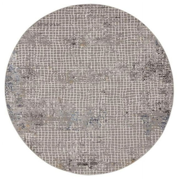 Austin Devine Blue Round Rug, 7 ft. 10 in.